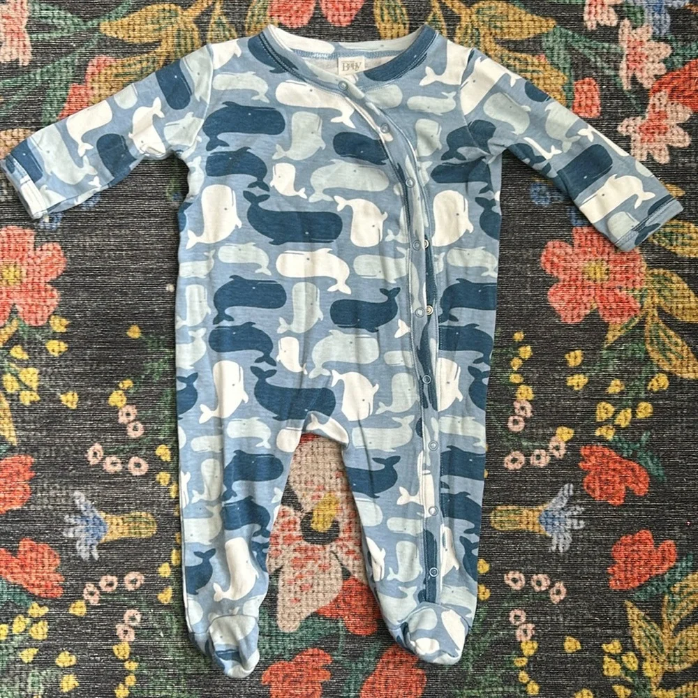 Nordstrom Baby Whale Sleeper Pajamas, Size 3 Months